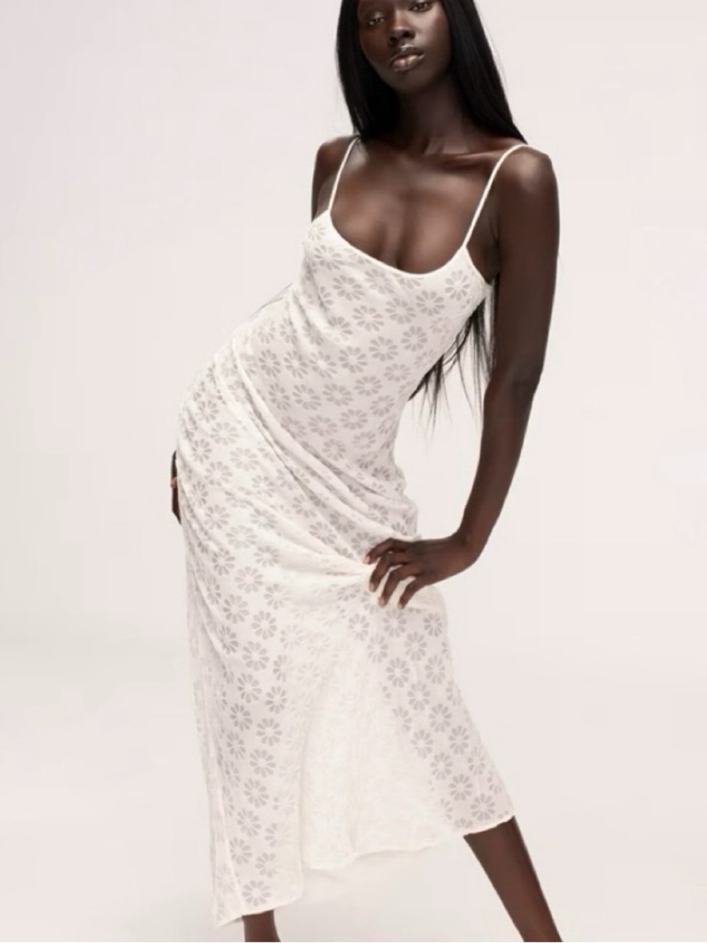 Realisation Par x Claudia Schiffer THE CLEMENTINE in Super Daisy Ivory Size XXS